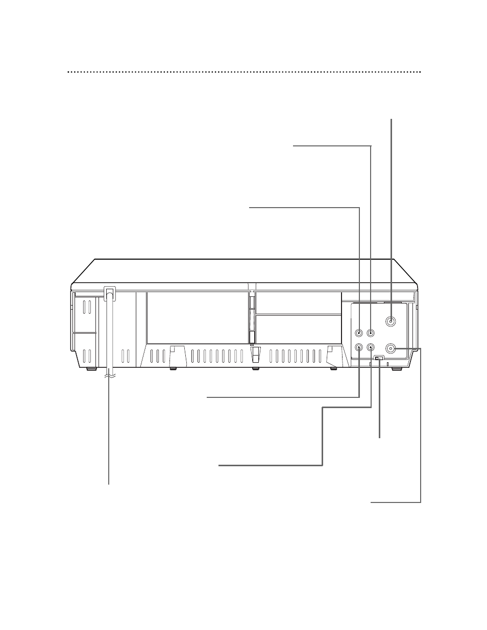 Rear panel 25 | Philips VR420CAT User Manual | Page 25 / 48