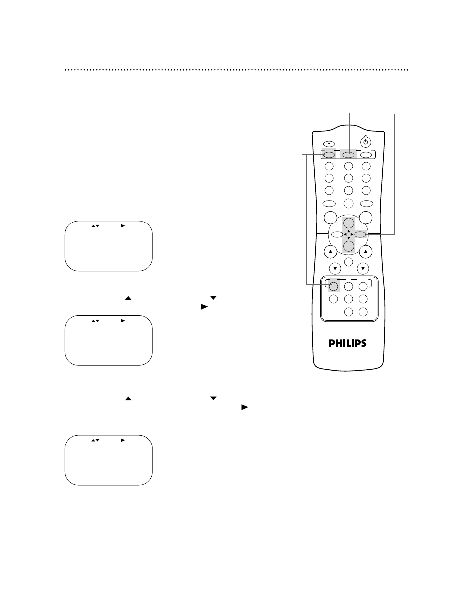 40 blue background | Philips VR420CAT User Manual | Page 40 / 48