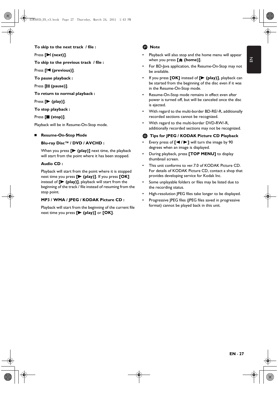 Philips BDP5506/F7 User Manual | Page 27 / 68