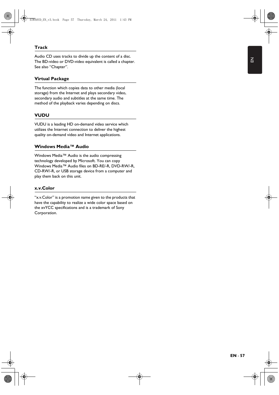 Philips BDP5506/F7 User Manual | Page 57 / 68