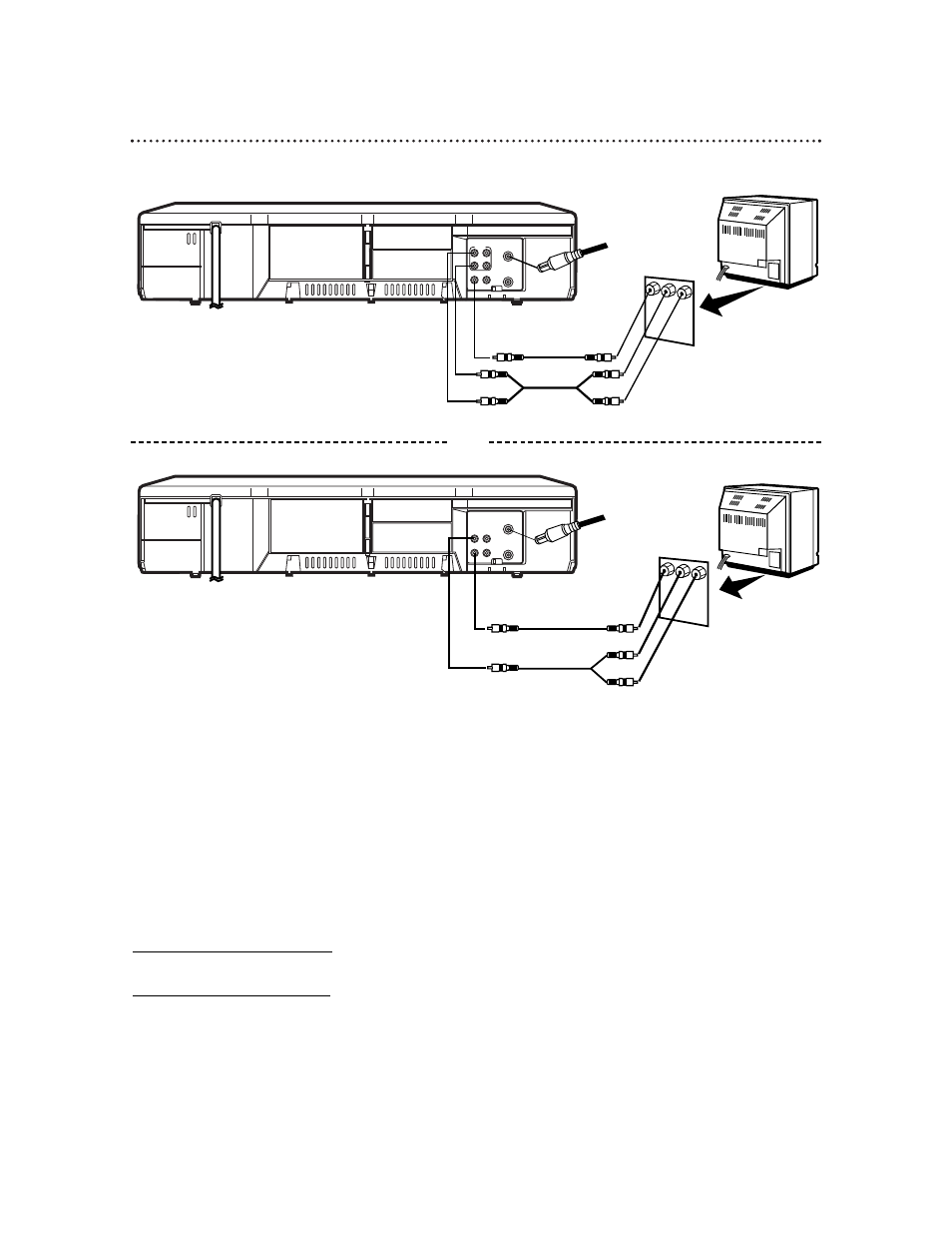 10 hookups with a stereo tv | Philips VR422CAT User Manual | Page 6 / 9