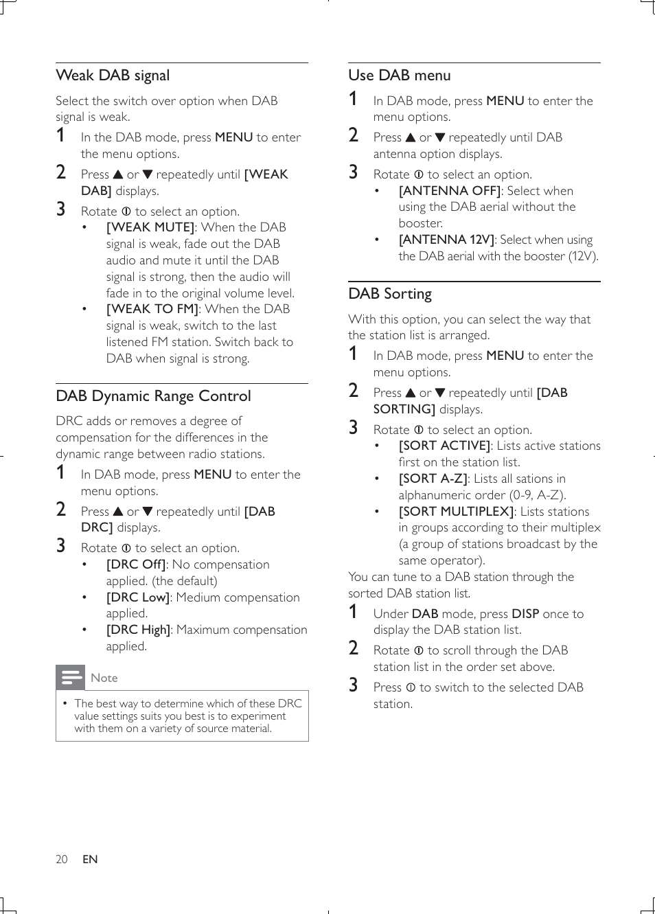 Philips CEM2000B User Manual | Page 19 / 28