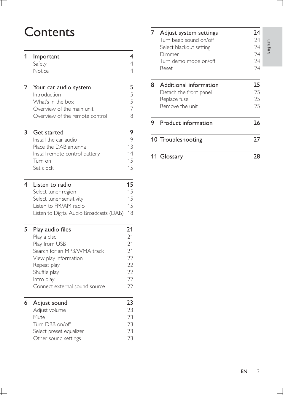 Philips CEM2000B User Manual | Page 2 / 28