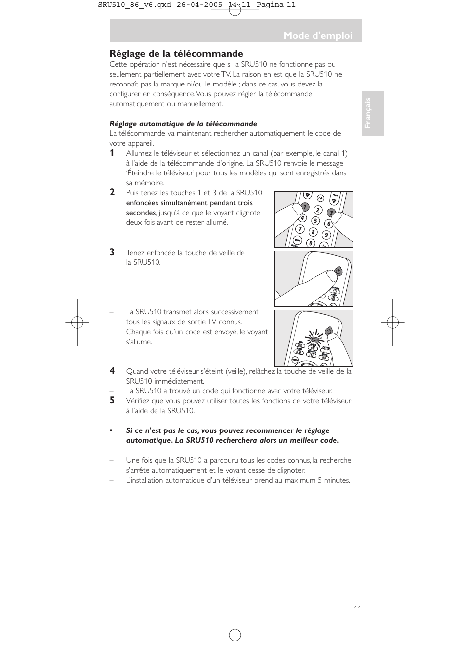 Philips SRU 510/86 User Manual | Page 11 / 60