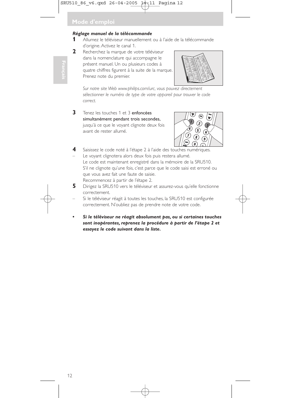 Philips SRU 510/86 User Manual | Page 12 / 60
