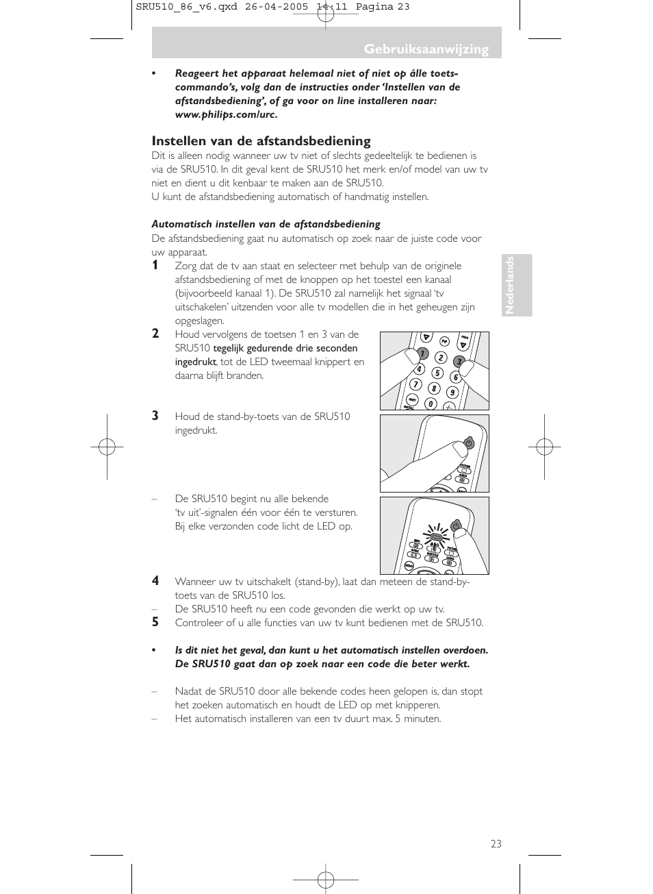 Philips SRU 510/86 User Manual | Page 23 / 60