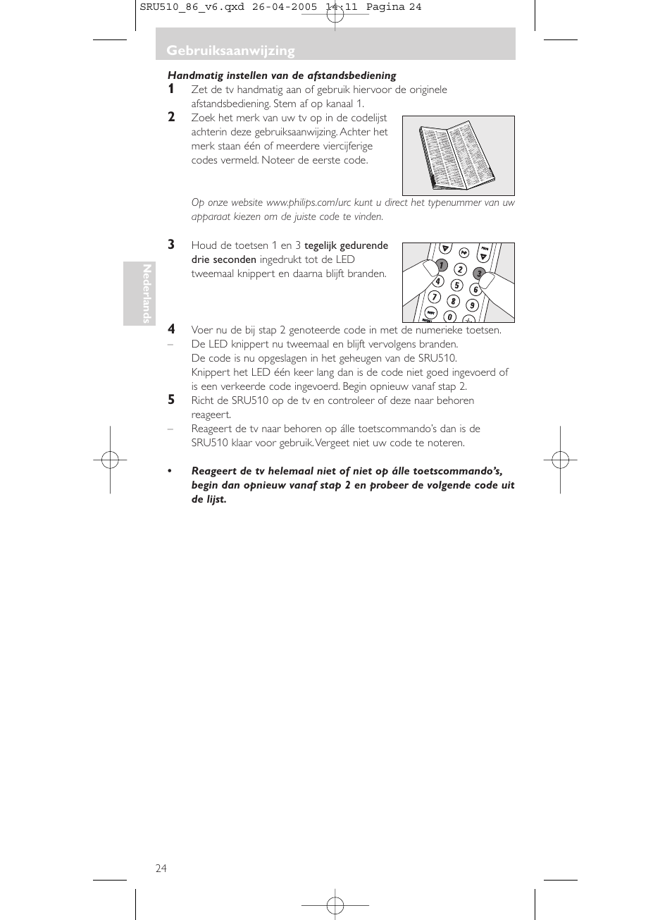 Philips SRU 510/86 User Manual | Page 24 / 60