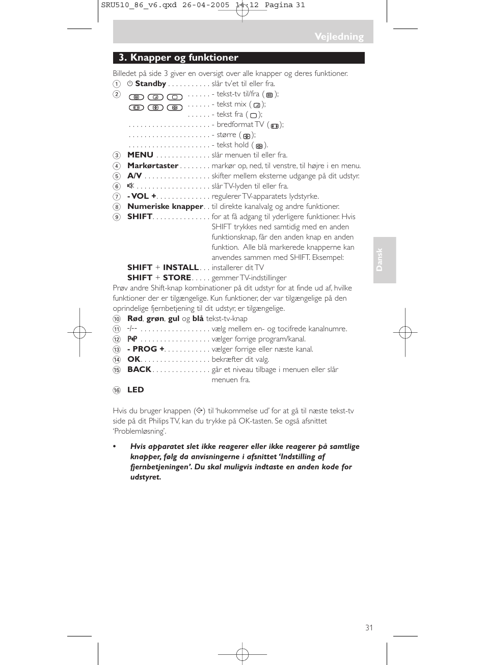 Philips SRU 510/86 User Manual | Page 31 / 60