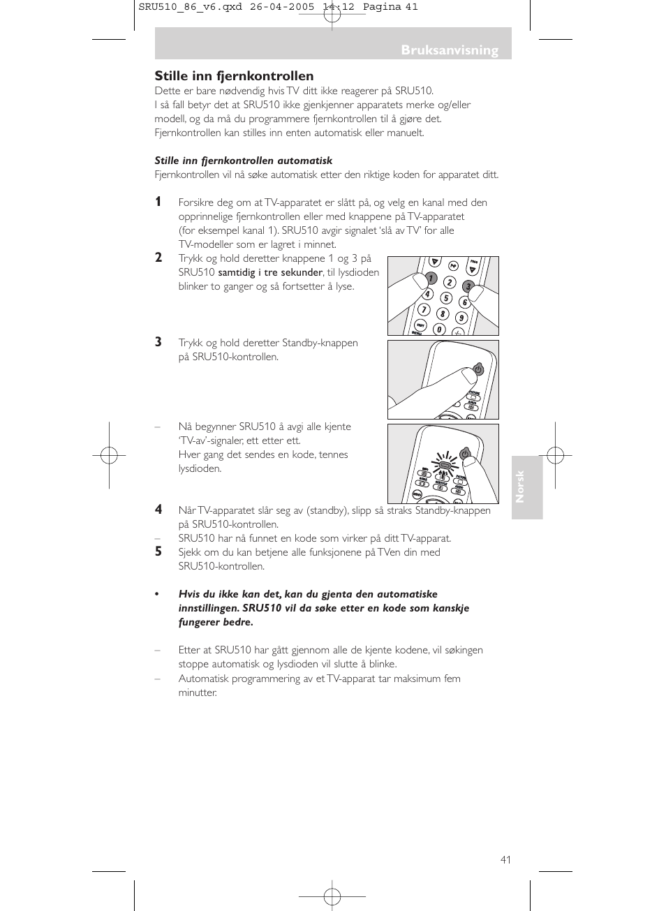 Philips SRU 510/86 User Manual | Page 41 / 60