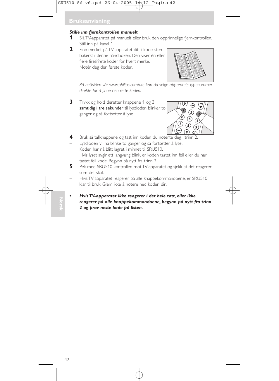 Philips SRU 510/86 User Manual | Page 42 / 60