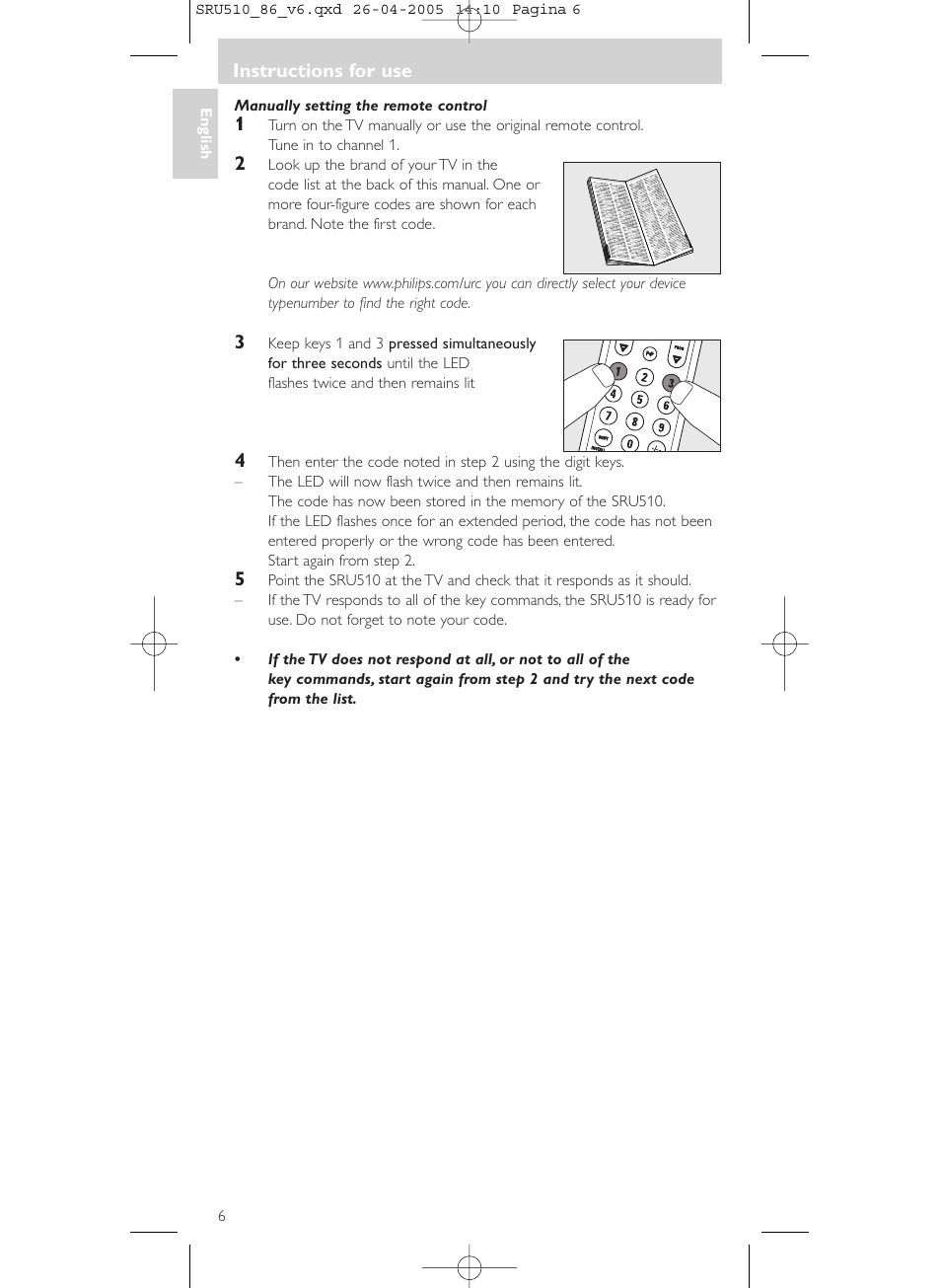 Philips SRU 510/86 User Manual | Page 6 / 60