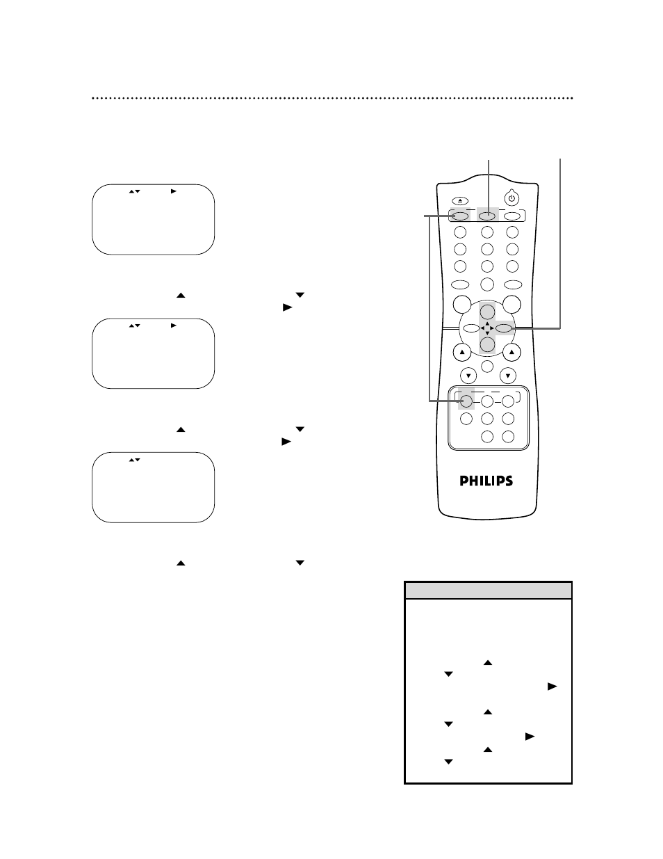 Language selection 17 | Philips VR620CAT User Manual | Page 17 / 52