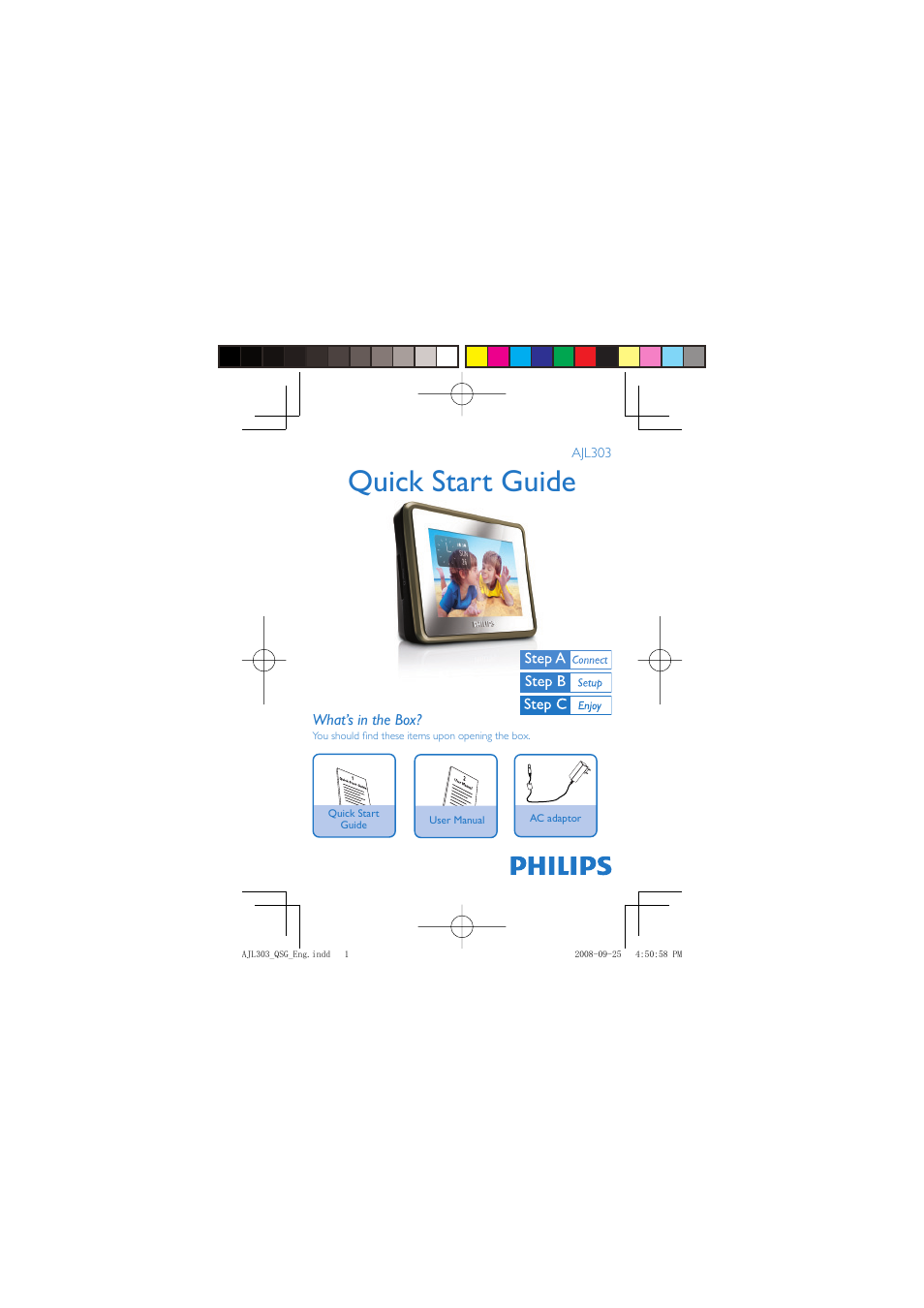 Philips AJL303 User Manual | 6 pages