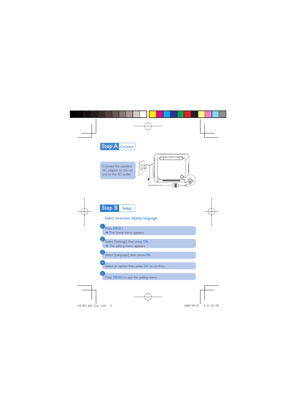 Philips AJL303 User Manual | Page 2 / 6