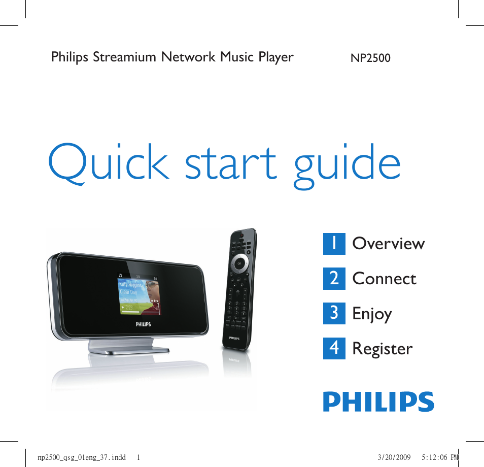 Philips Streamium NP2500/37B User Manual | 21 pages