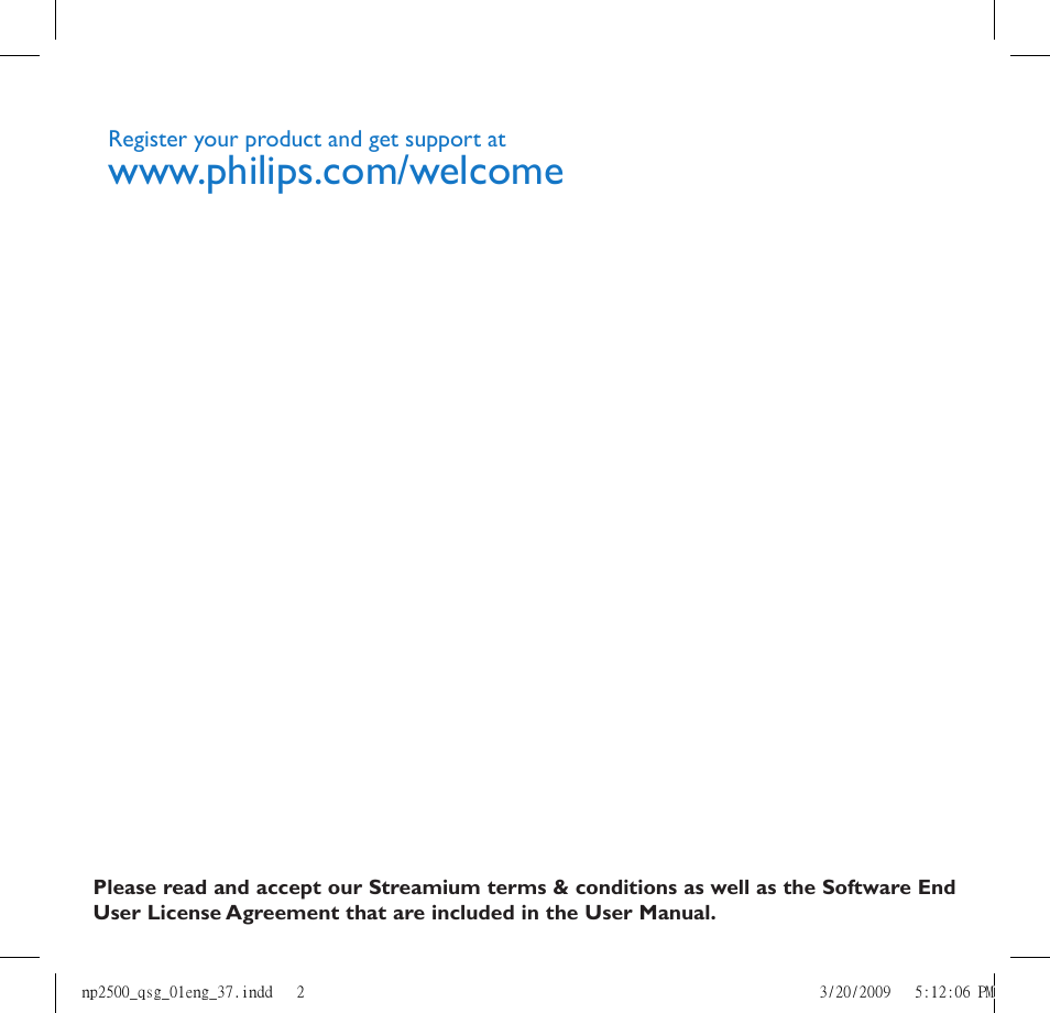 Philips Streamium NP2500/37B User Manual | Page 2 / 21