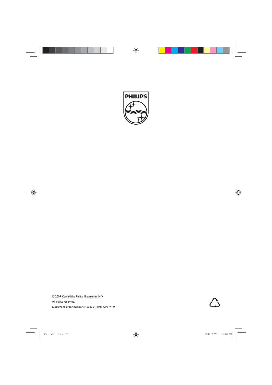 Philips HSB2351X User Manual | 36 pages