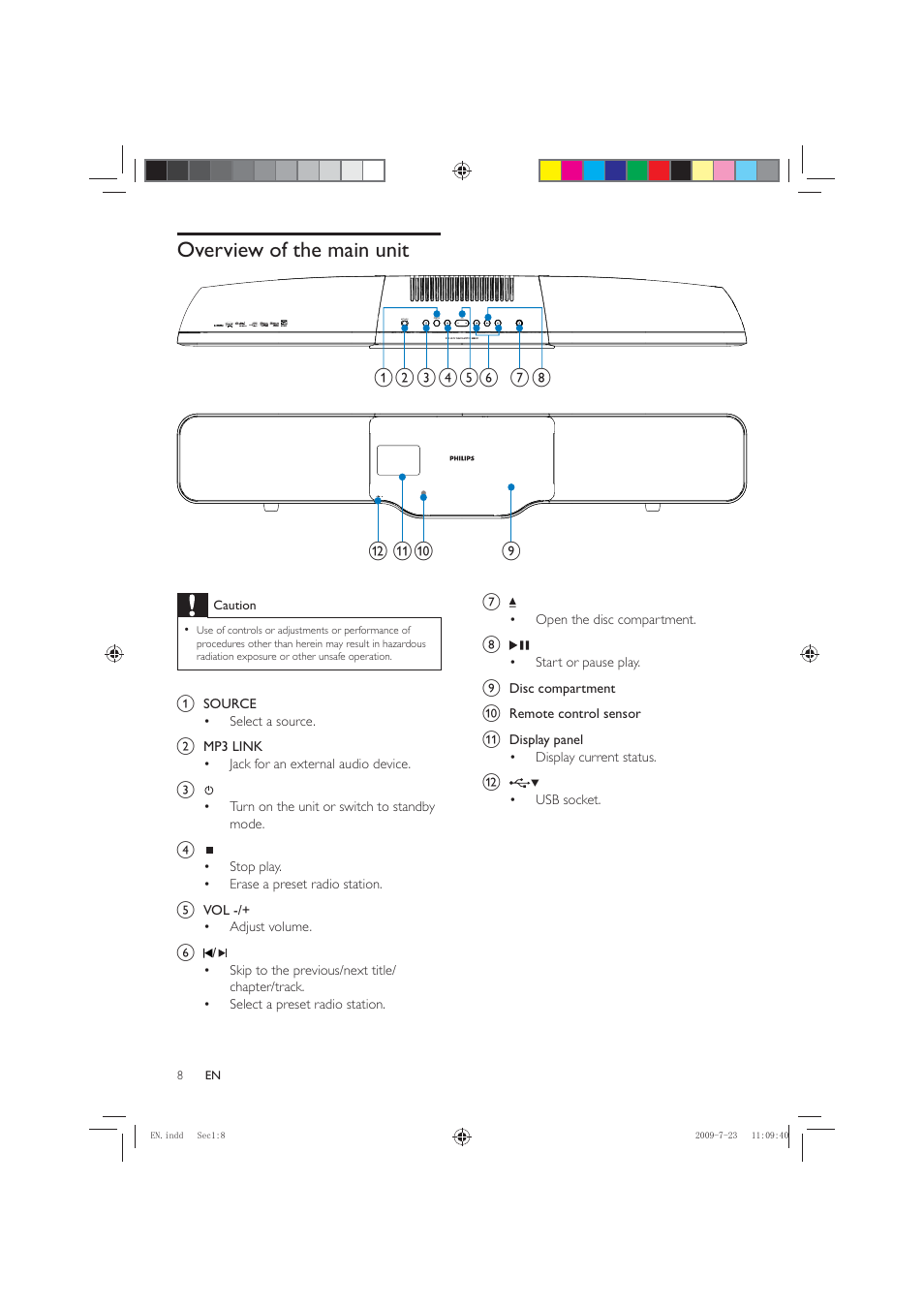 Philips HSB2351X User Manual | Page 8 / 36