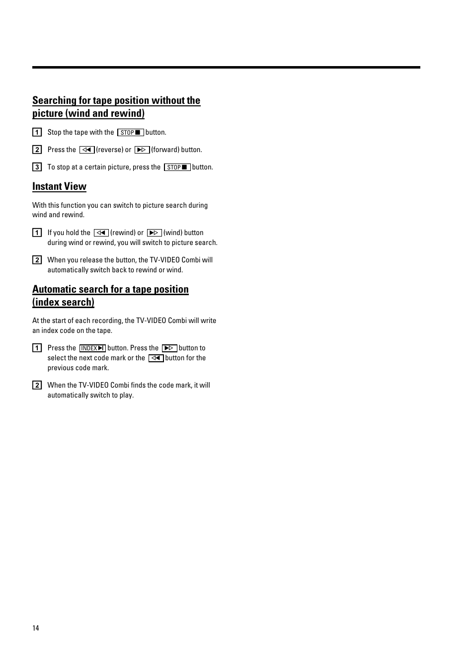 Instant view | Philips 14PV340/05 User Manual | Page 16 / 28