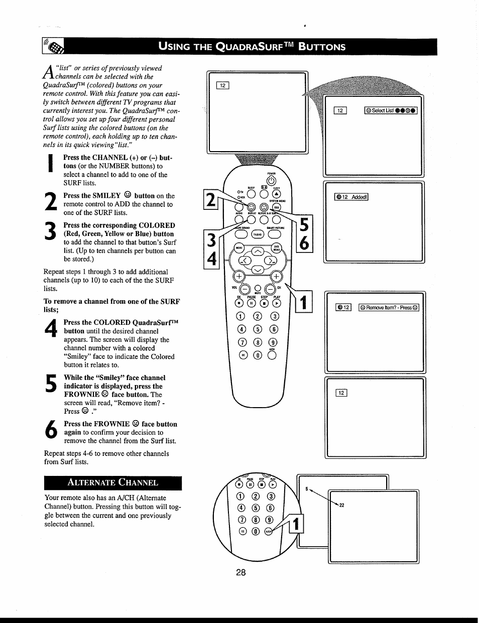 Alternate channel | Philips 312123521121 User Manual | Page 28 / 56