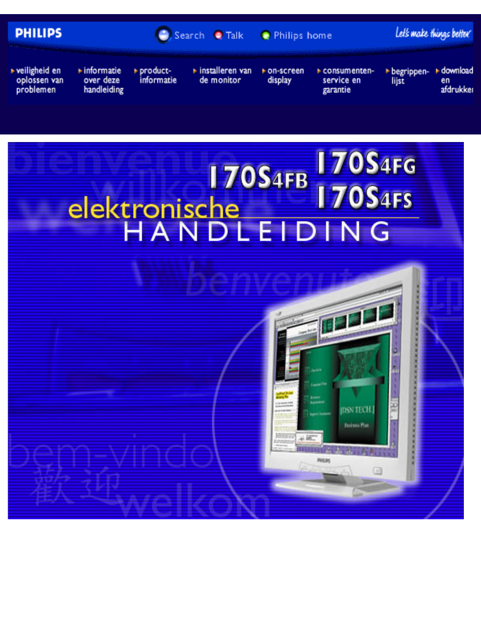 Philips HANDLEIDING 170S4FG User Manual | 79 pages