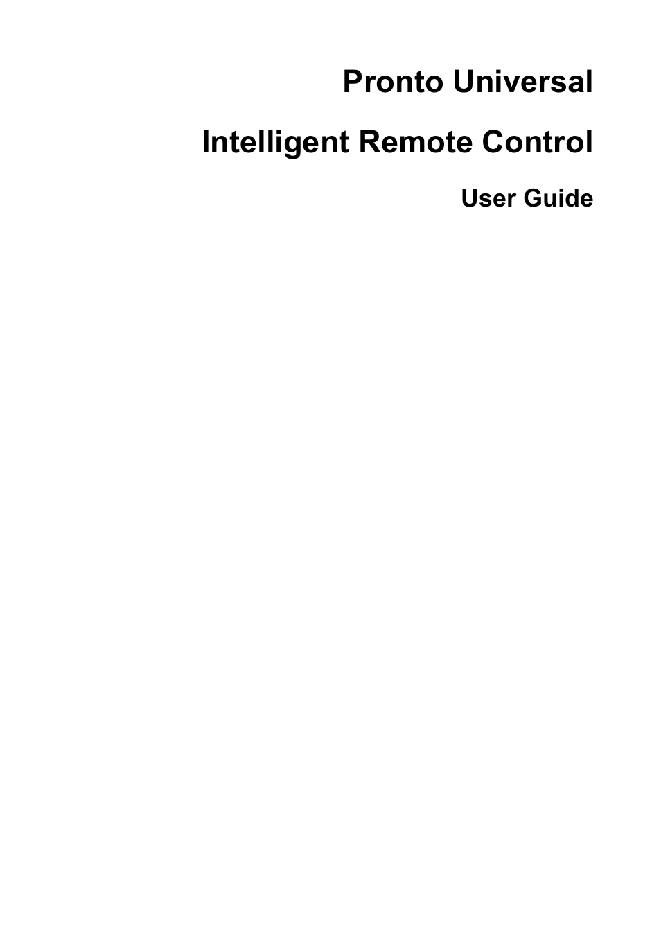 Philips intelligent remote control User Manual | 52 pages