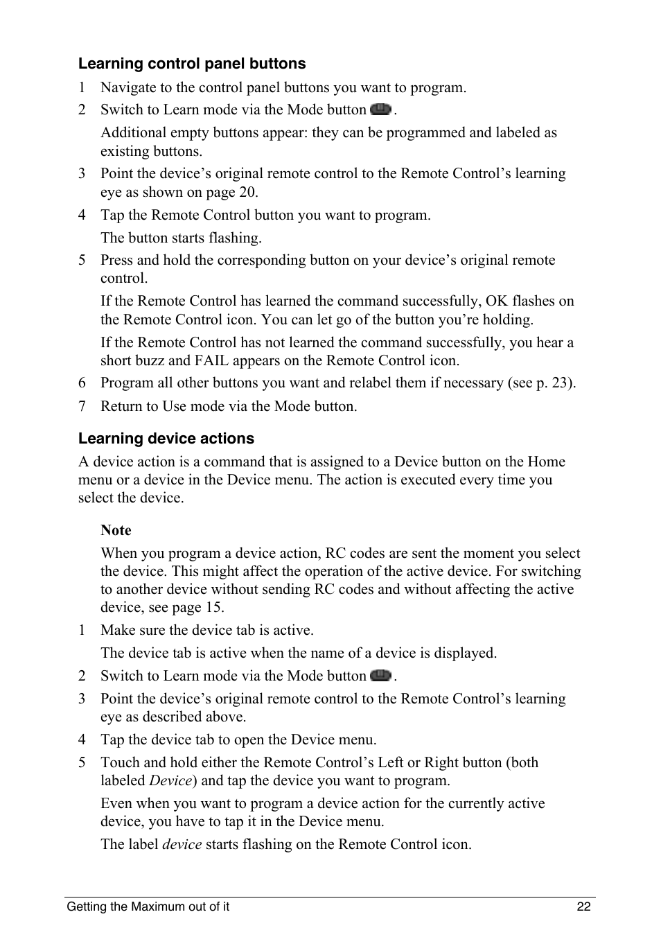 Philips intelligent remote control User Manual | Page 24 / 52