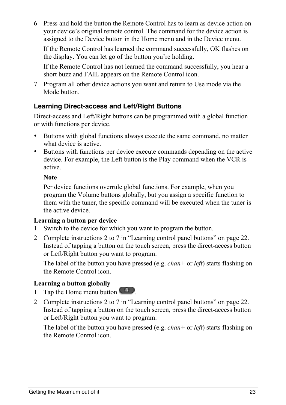 Philips intelligent remote control User Manual | Page 25 / 52