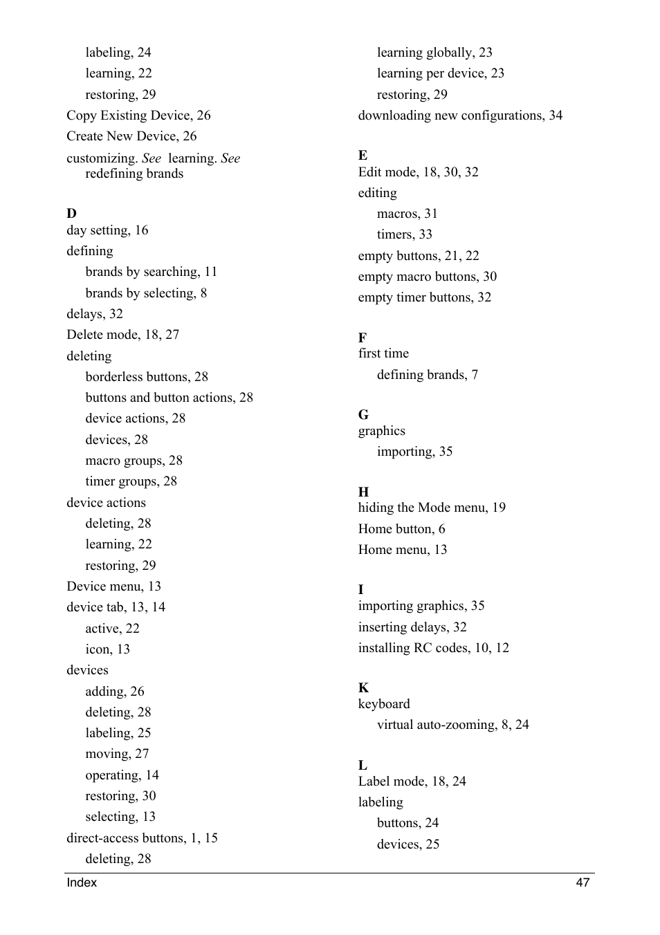 Philips intelligent remote control User Manual | Page 49 / 52