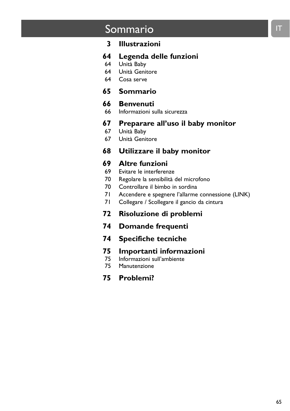 Philips SC464 User Manual | Page 65 / 160