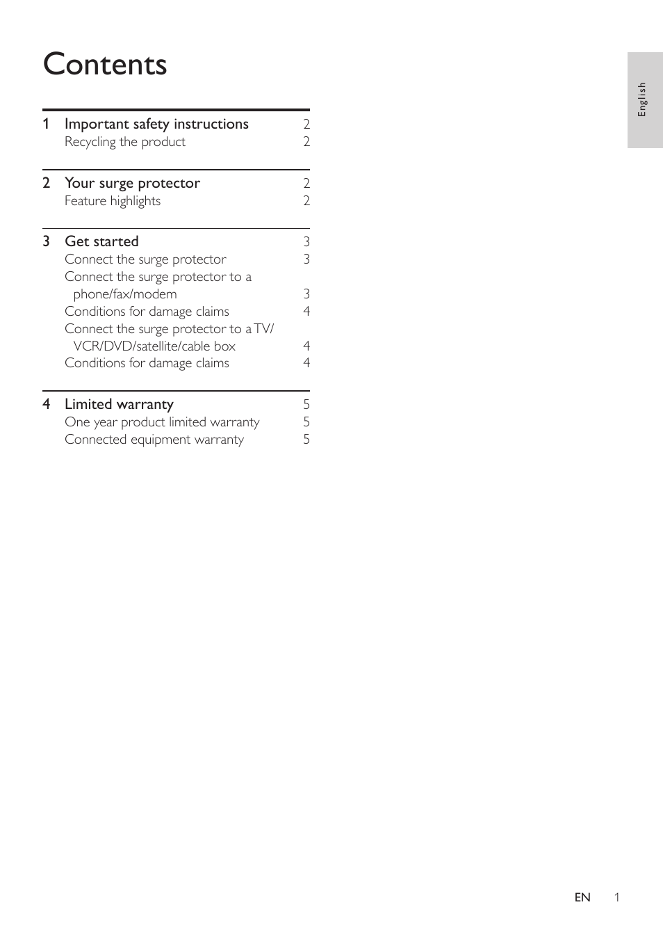 Philips SPP5126A User Manual | Page 2 / 8