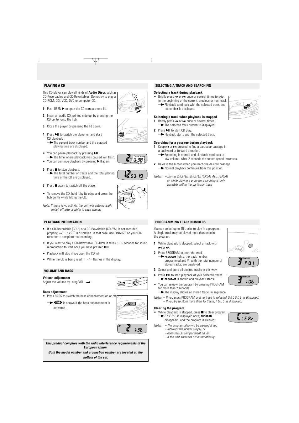 Program mode, 0mode | Philips AX1101/00Z User Manual | Page 4 / 5