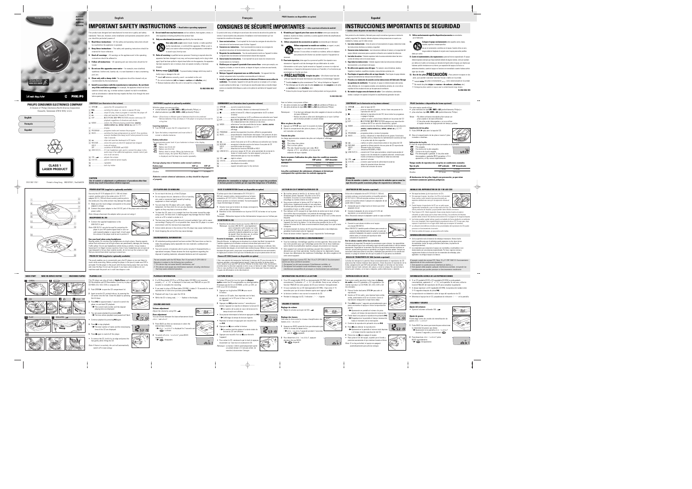 Philips AX5004 User Manual | 2 pages