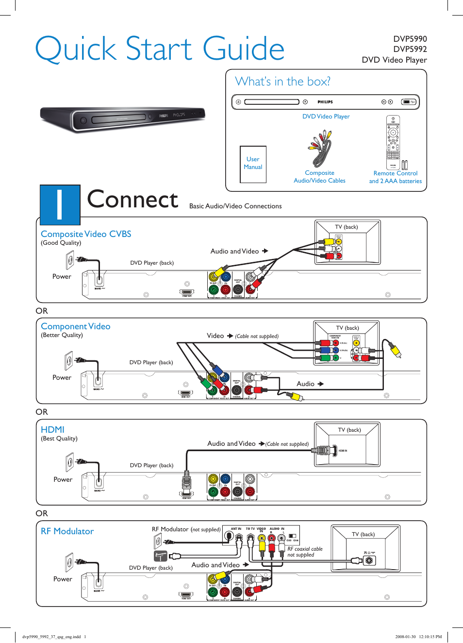 Philips DVP5990 User Manual | 2 pages