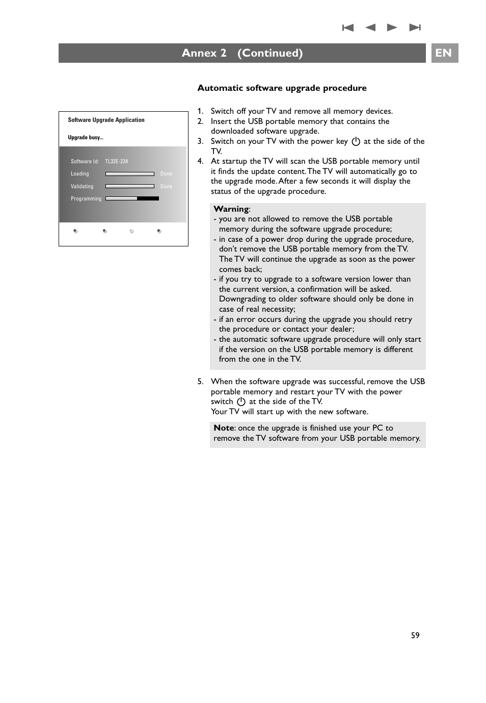 Annex 2 (continued) en | Philips 32PF9641D/10 User Manual | Page 59 / 66