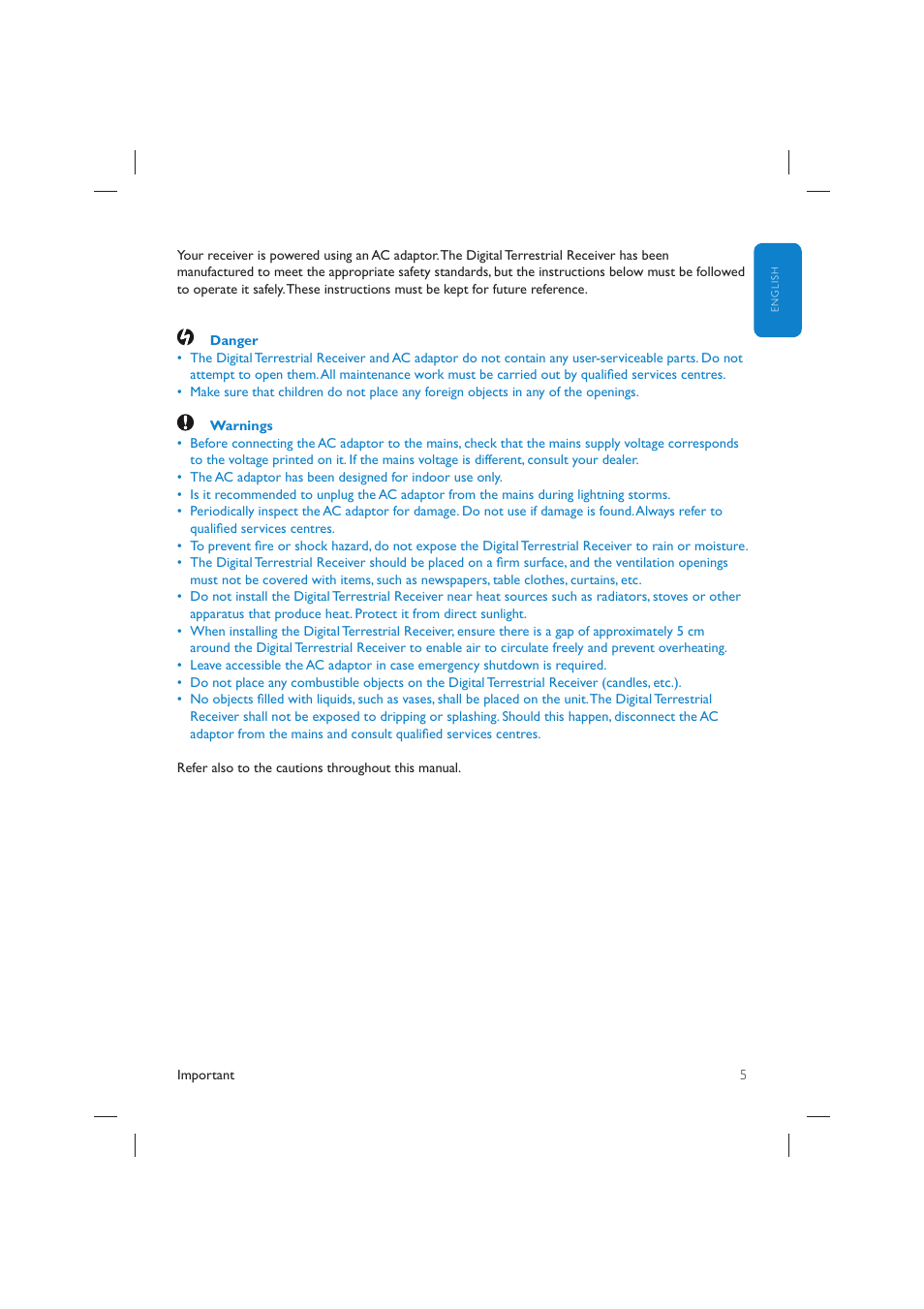 Philips DTR 2530/05 User Manual | Page 4 / 31