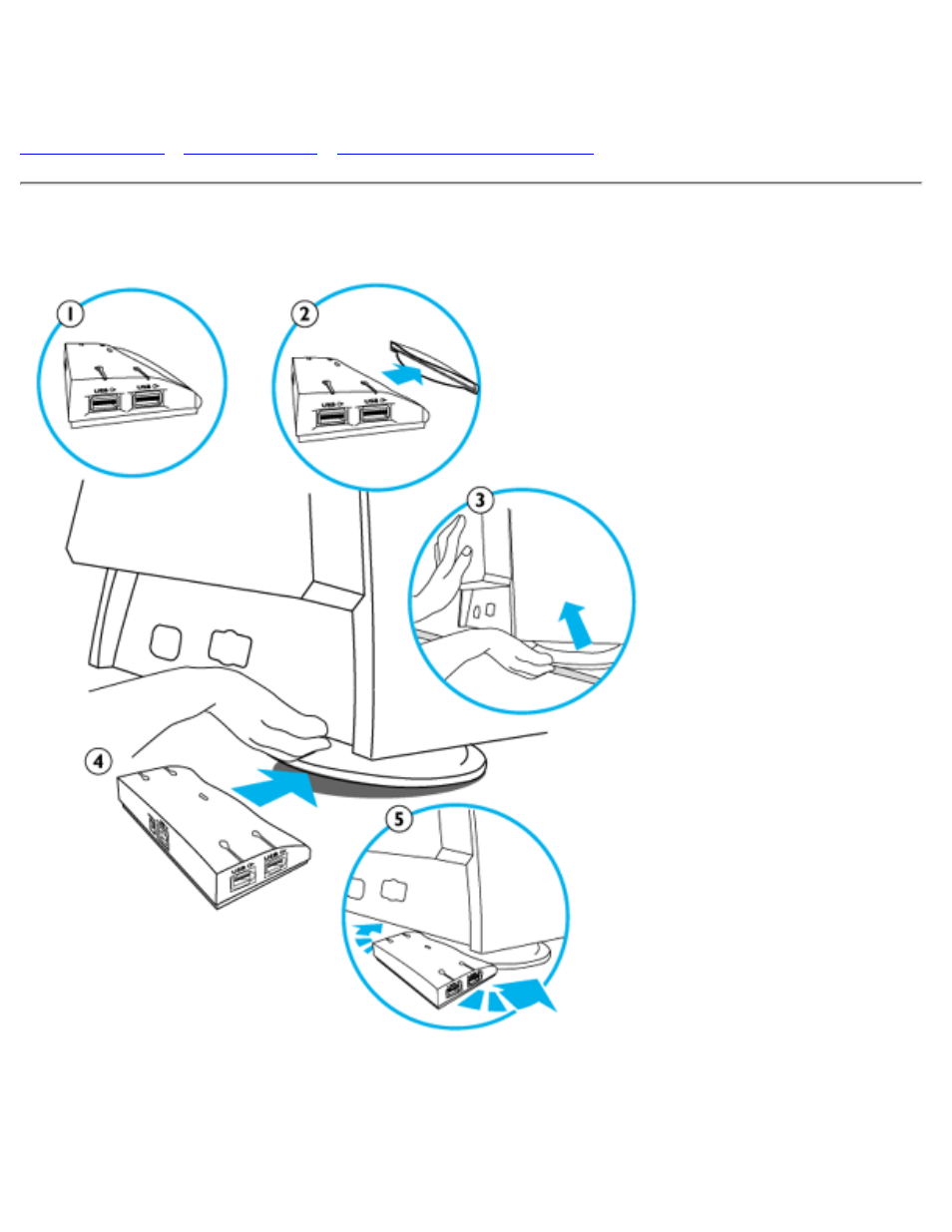 Hub usb pcuh411 (opcional), Cubo usb pcuh411 (opcional) | Philips 105E User Manual | Page 49 / 56
