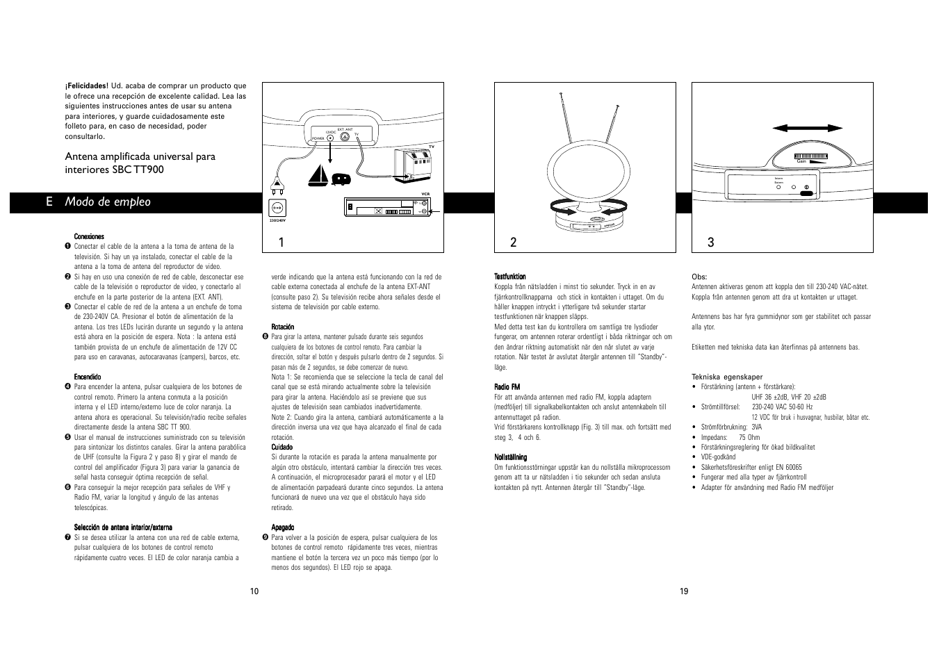 Modo de empleo | Philips SBC TT900 User Manual | Page 10 / 14