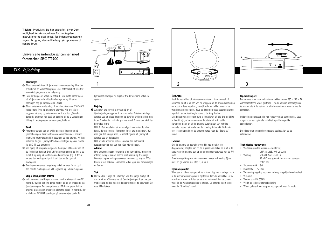 Vejledning | Philips SBC TT900 User Manual | Page 9 / 14