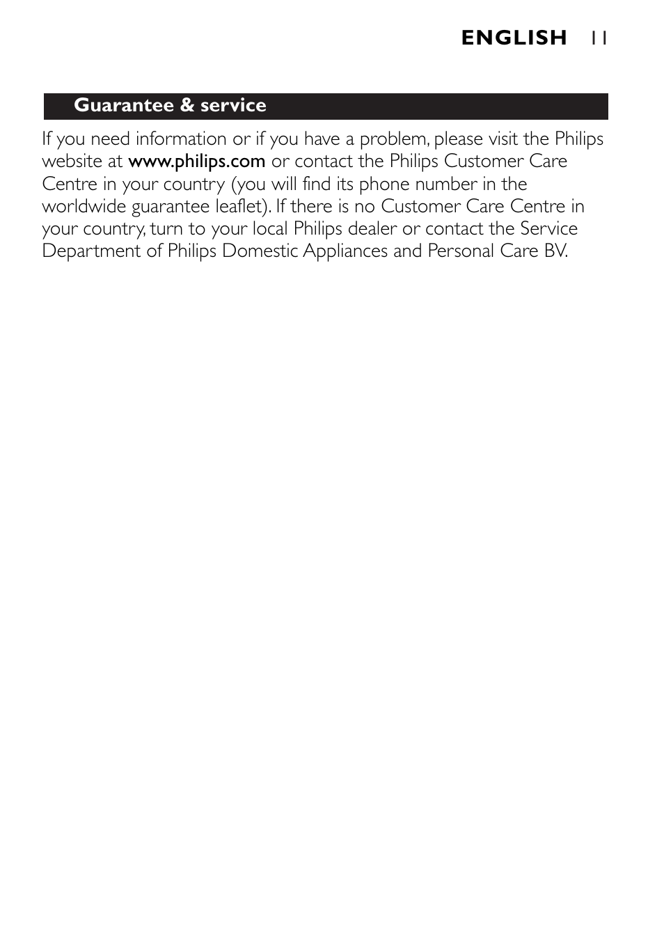 Philips SCF250 User Manual | Page 11 / 102
