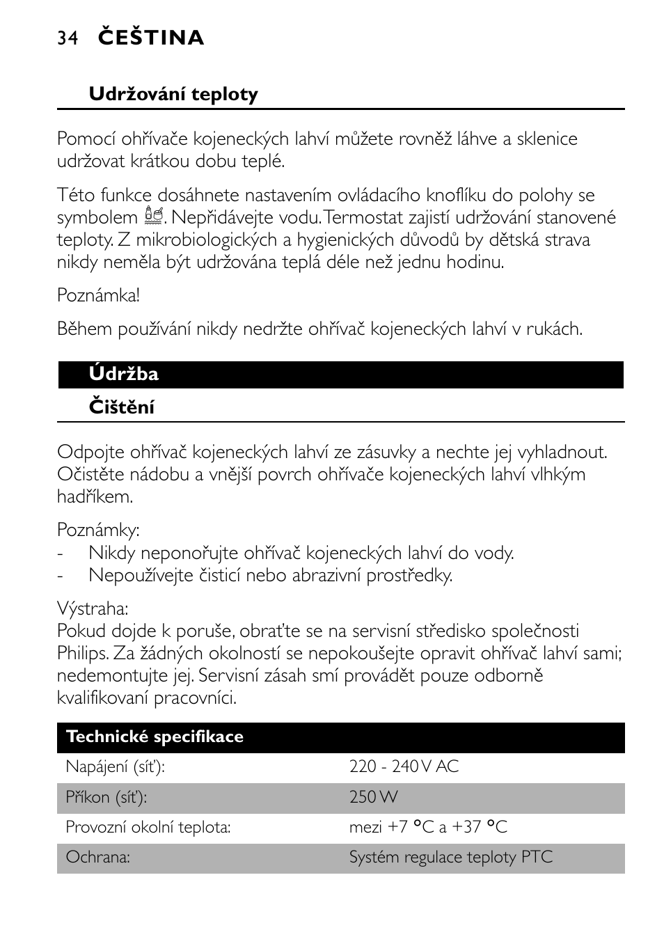 Philips SCF250 User Manual | Page 34 / 102