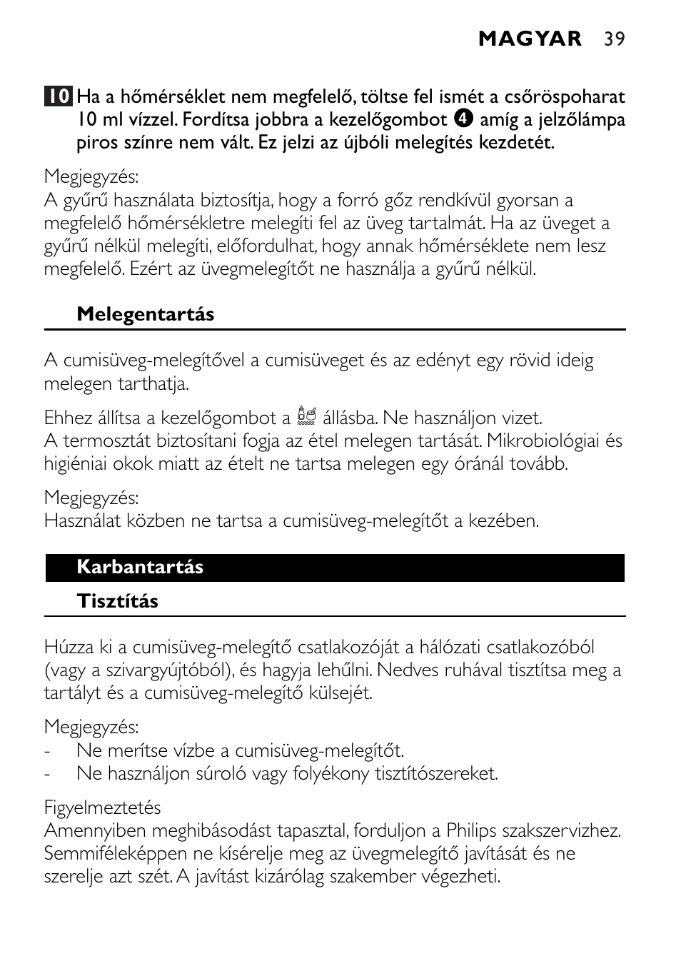 Philips SCF250 User Manual | Page 39 / 102