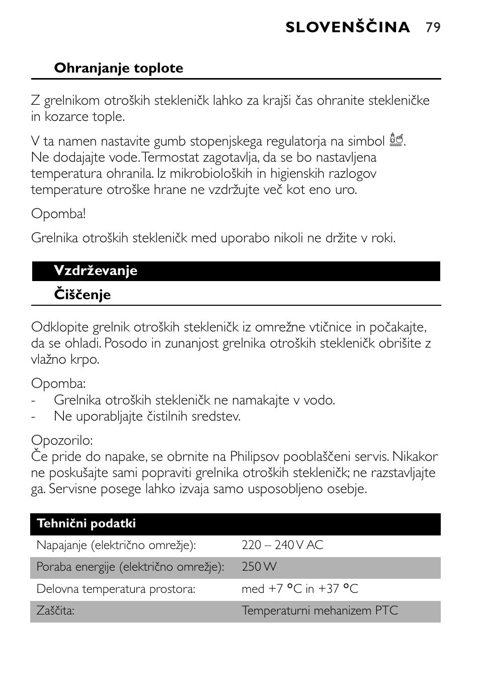 Philips SCF250 User Manual | Page 79 / 102
