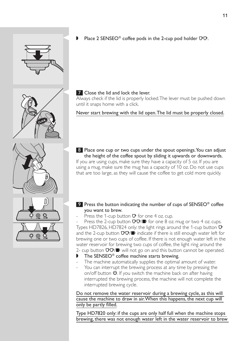 Philips HD7826 User Manual | Page 11 / 20