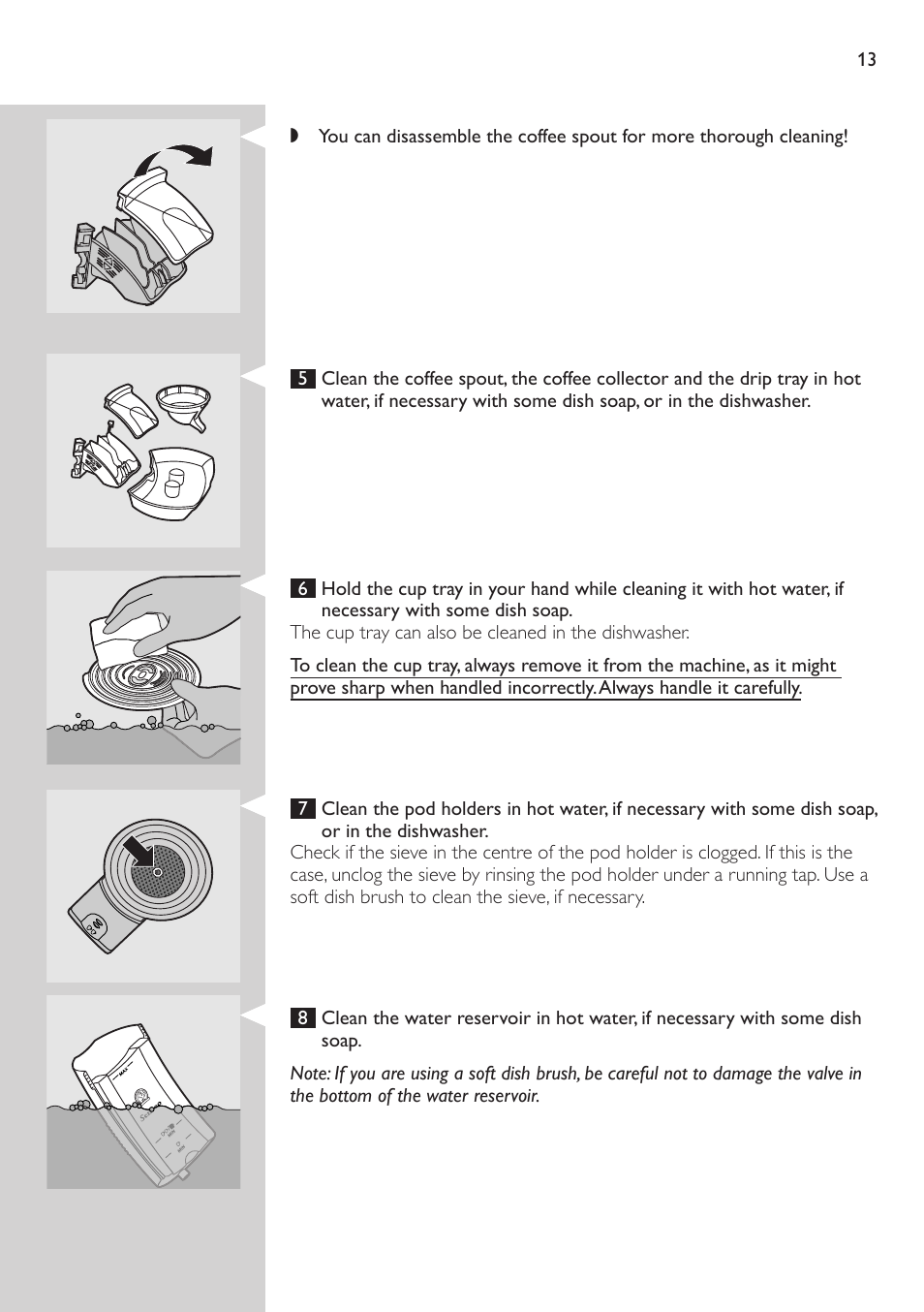 Flushing | Philips HD7826 User Manual | Page 13 / 20