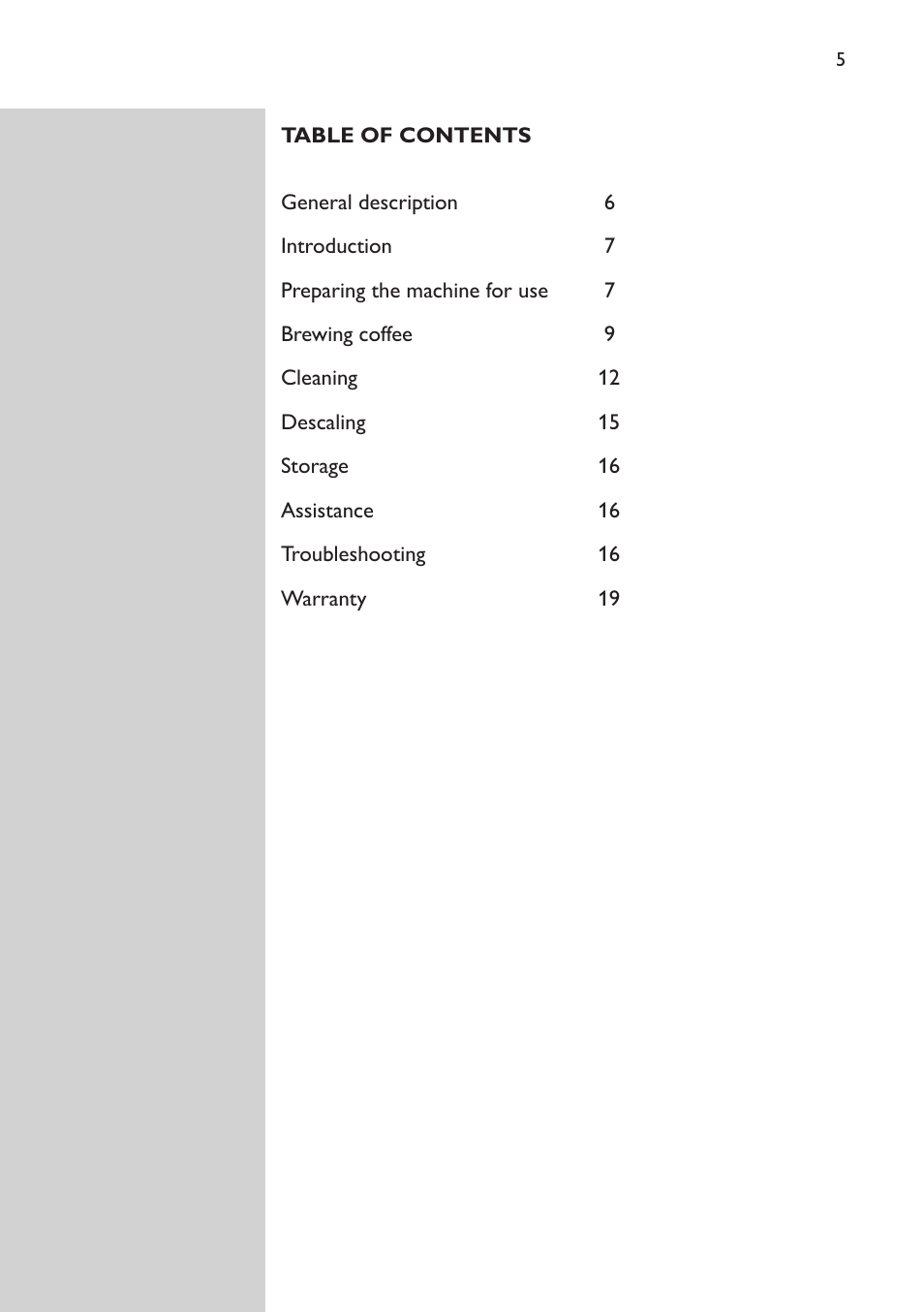 Philips HD7826 User Manual | Page 5 / 20