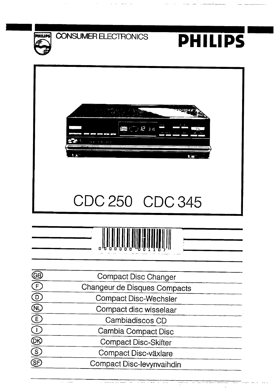 Philips CDC 345 User Manual | 12 pages