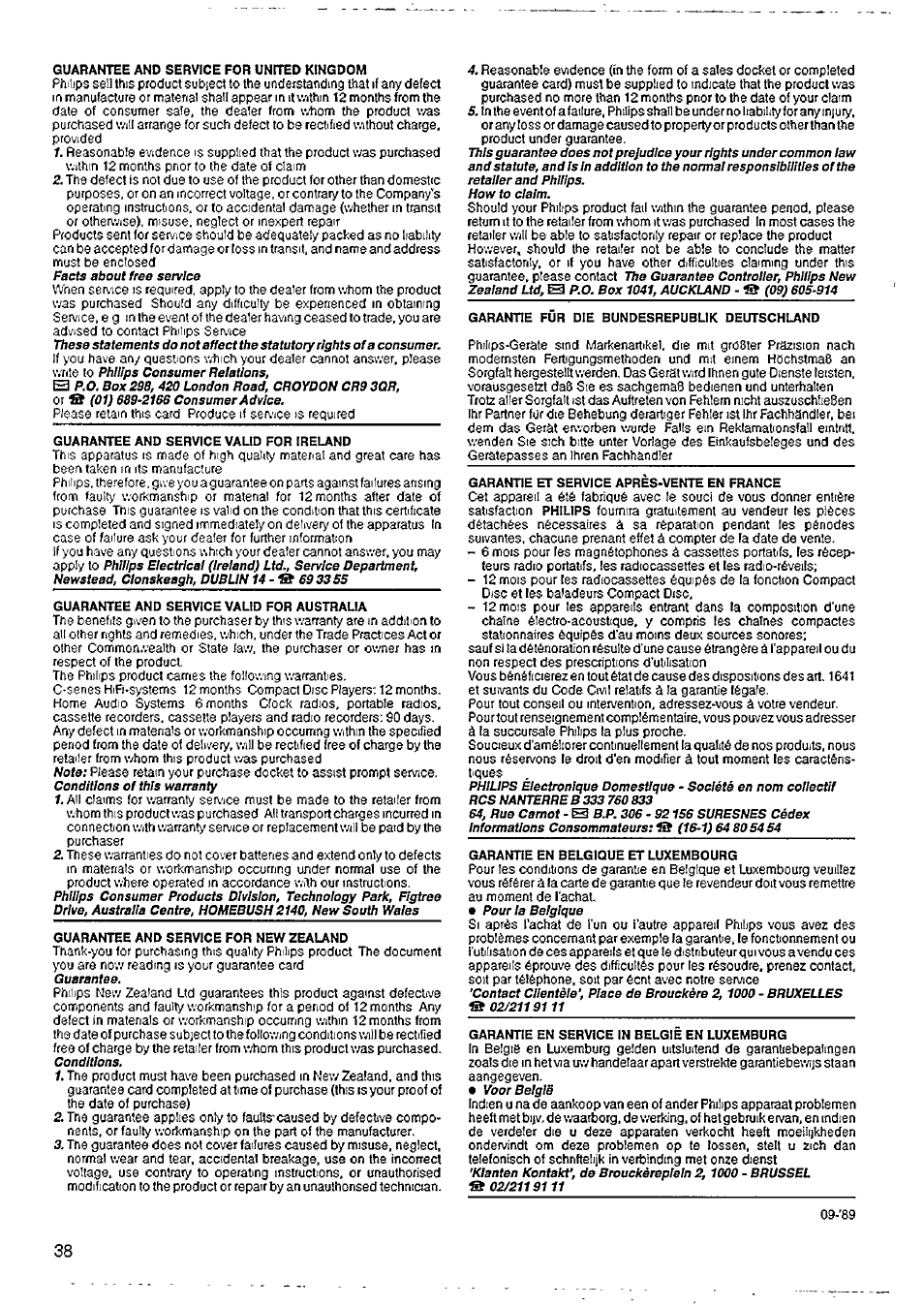 Philips CDC 345 User Manual | Page 11 / 12