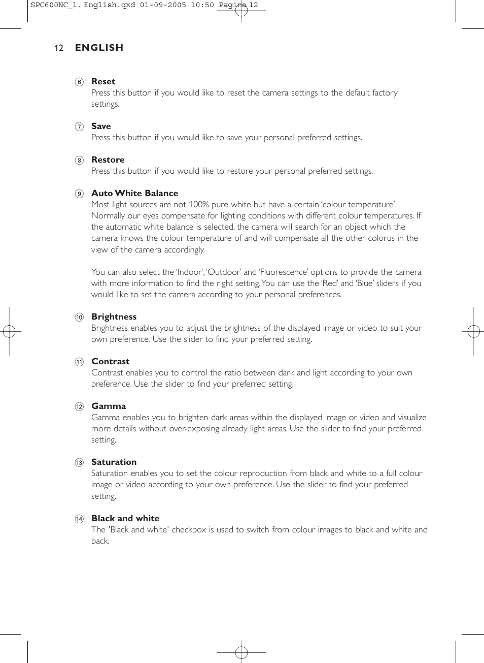 Philips SPC600NC/37 User Manual | Page 12 / 22