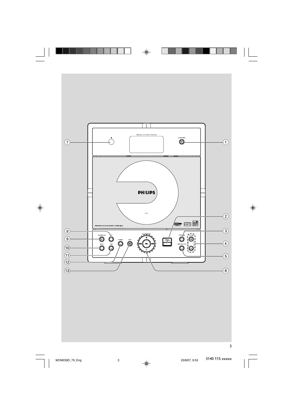 Philips MCM239D User Manual | Page 3 / 28